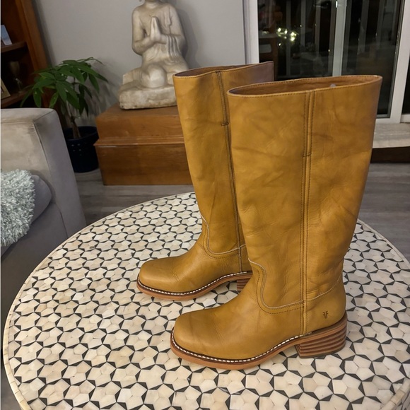 Frye Shoes - Frye Campus 14L boots - Banana leather - 8.5